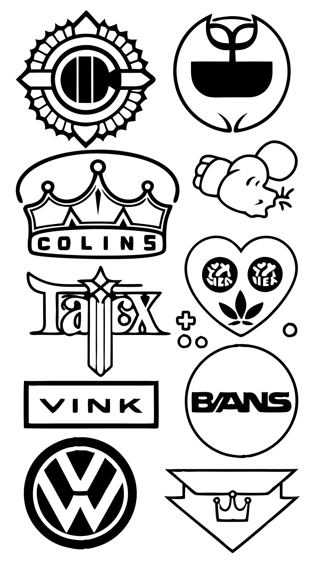 coloring pages logos